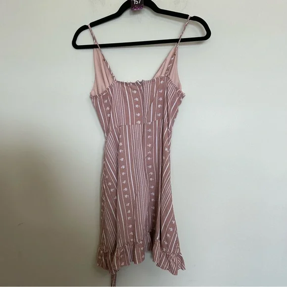 157. Alter'd State faux wrap boho mini dress size M - Picture 4 of 8